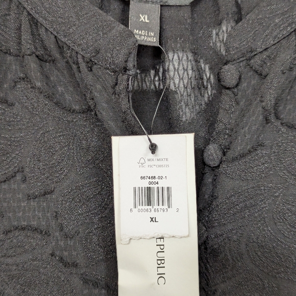 NWT Banana Republic size XL blouse - Picture 2 of 2